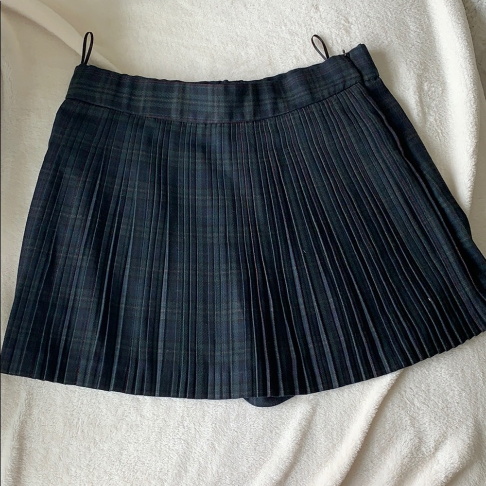 Zara plaid pleated skort
